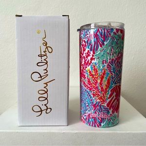 NIB Lilly Pulitzer Slim Tumbler - Splashdance
